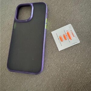 Purple and Black Phone Case